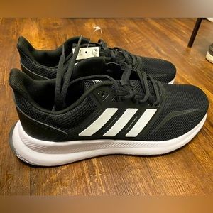 Adidas Run Flacon Black Mens 8.5 Brand New